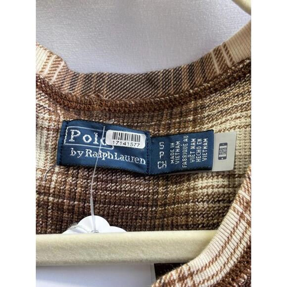 Polo Ralph Lauren Plaid Waffle-Knit Henley Dress Size S/P with Fabric Pull - Picture 6 of 9